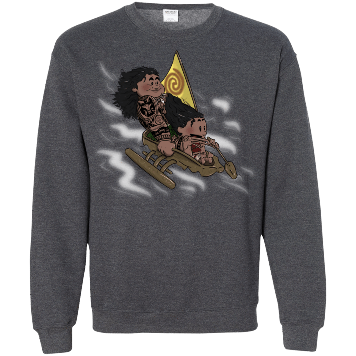 Sweatshirts Dark Heather / S Cross to The Ocean Crewneck Sweatshirt