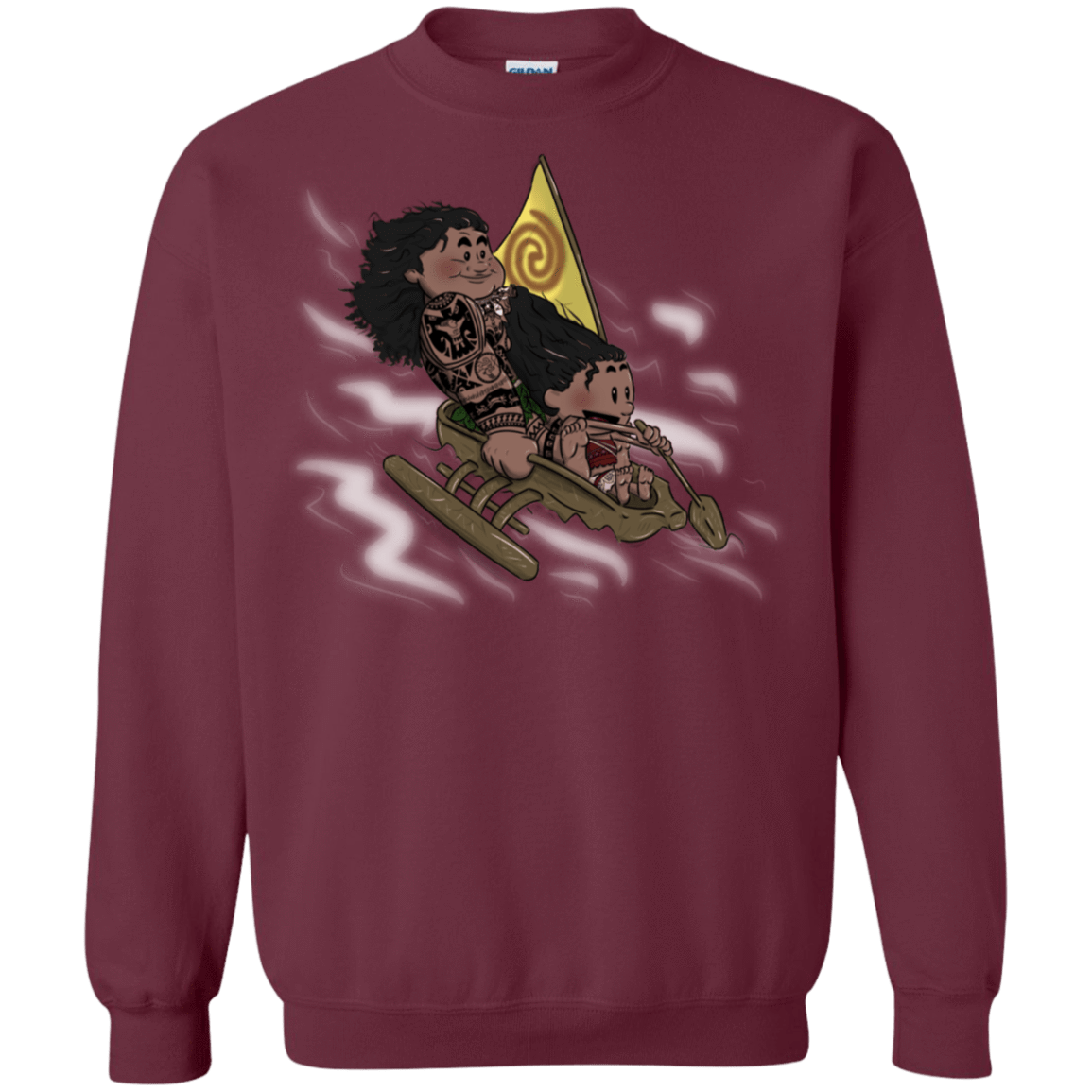 Sweatshirts Maroon / S Cross to The Ocean Crewneck Sweatshirt