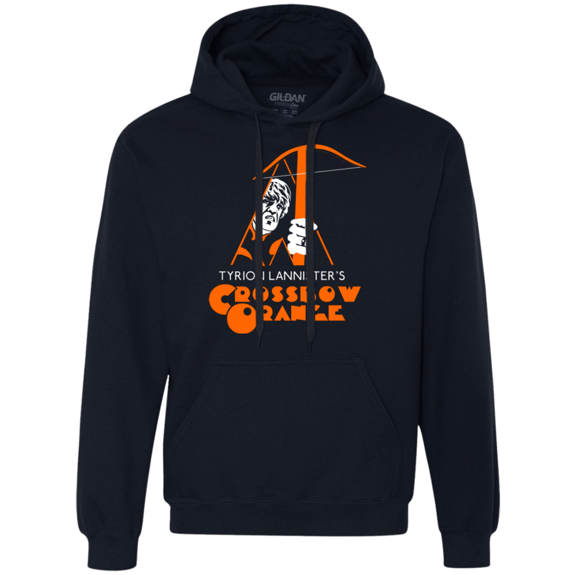 Sweatshirts Navy / Small Crossbow Orange Premium Fleece Hoodie