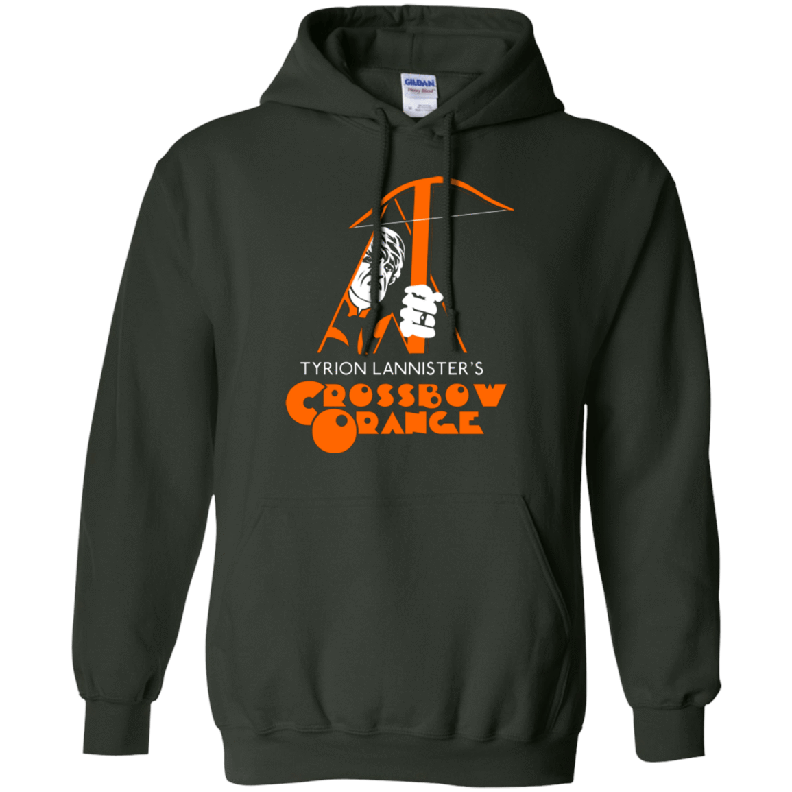 Sweatshirts Forest Green / Small Crossbow Orange Pullover Hoodie
