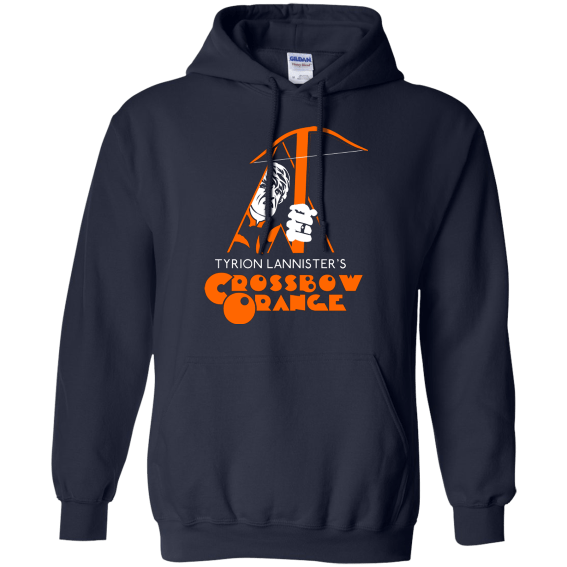 Sweatshirts Navy / Small Crossbow Orange Pullover Hoodie