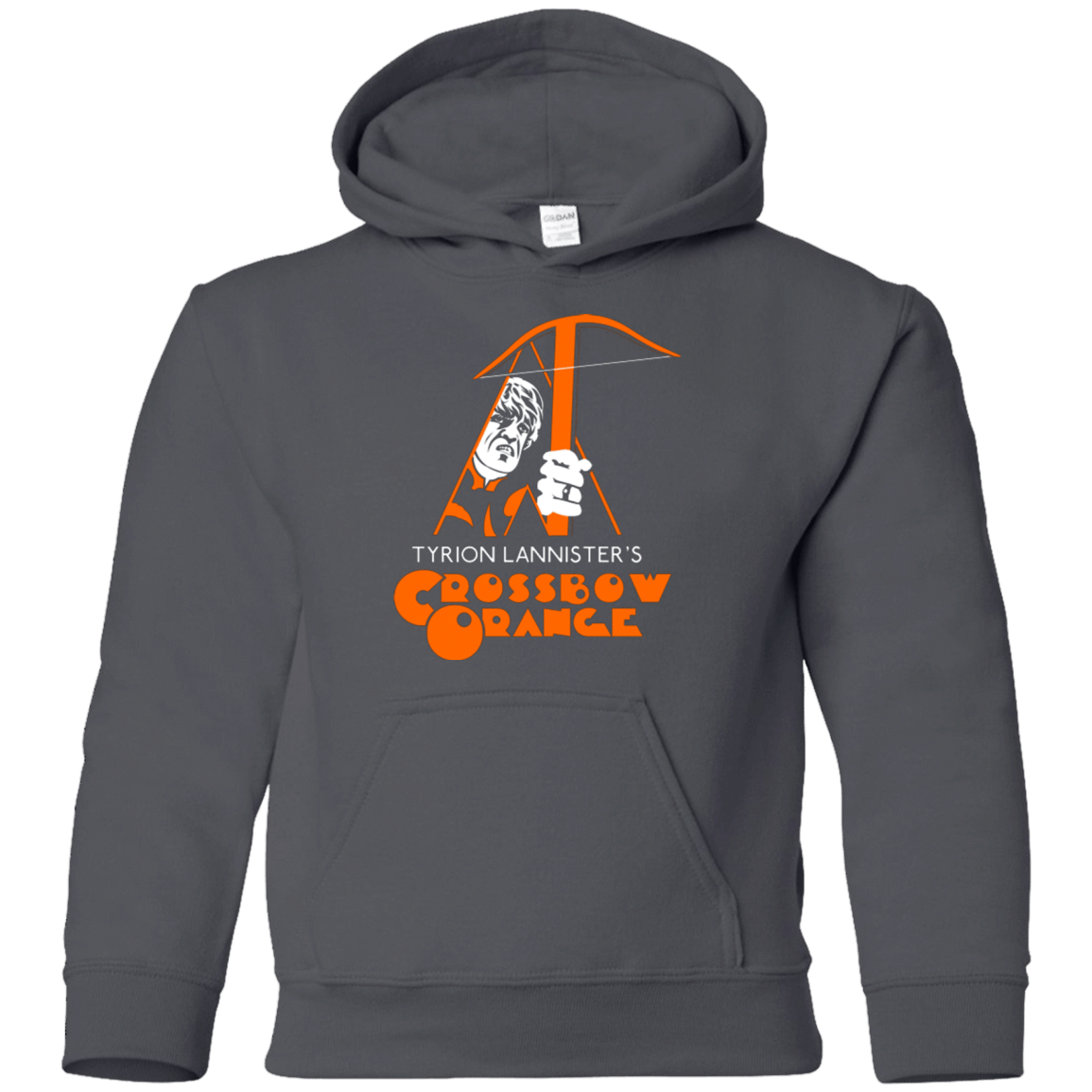 Sweatshirts Charcoal / YS Crossbow Orange Youth Hoodie