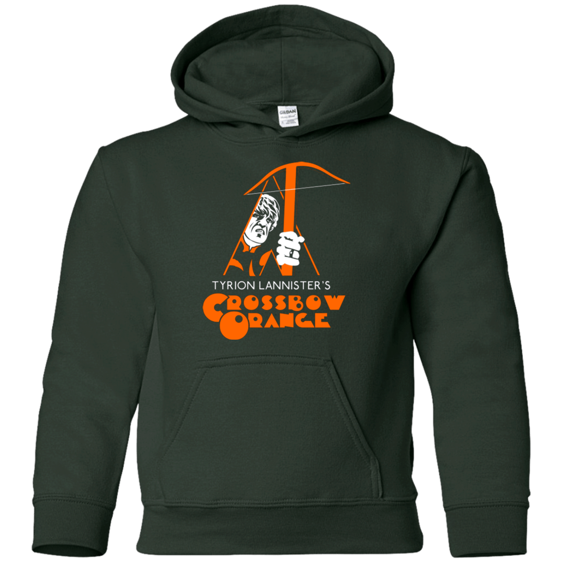 Sweatshirts Forest Green / YS Crossbow Orange Youth Hoodie