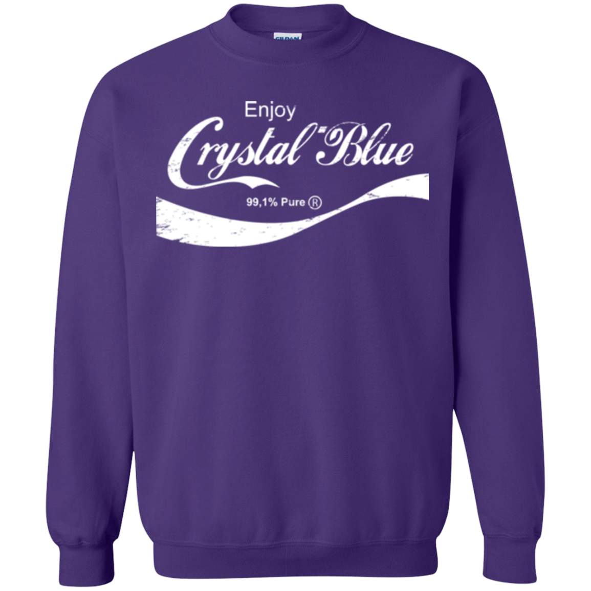 Sweatshirts Purple / Small Crystal Blue Coke Crewneck Sweatshirt