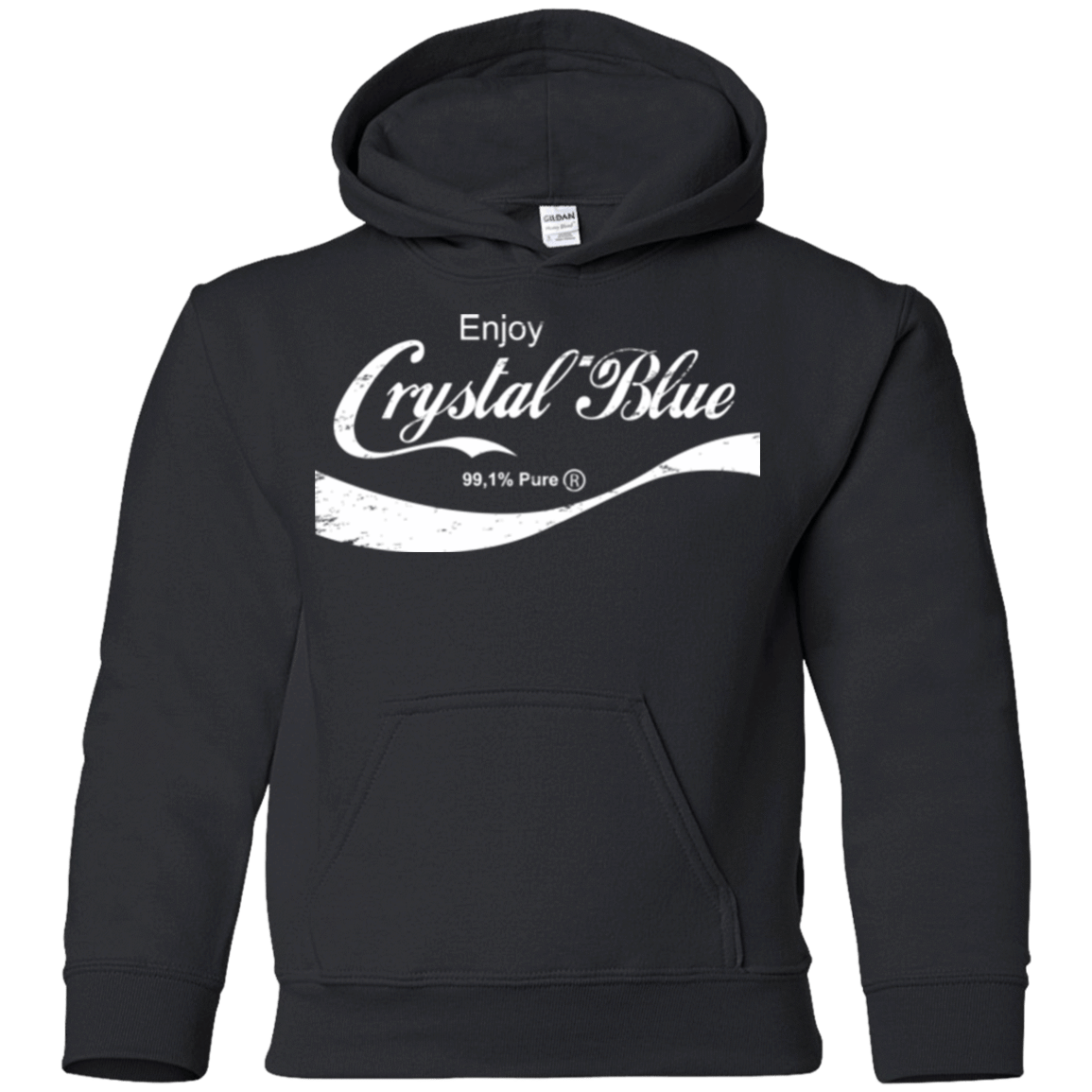 Sweatshirts Black / YS Crystal Blue Coke Youth Hoodie