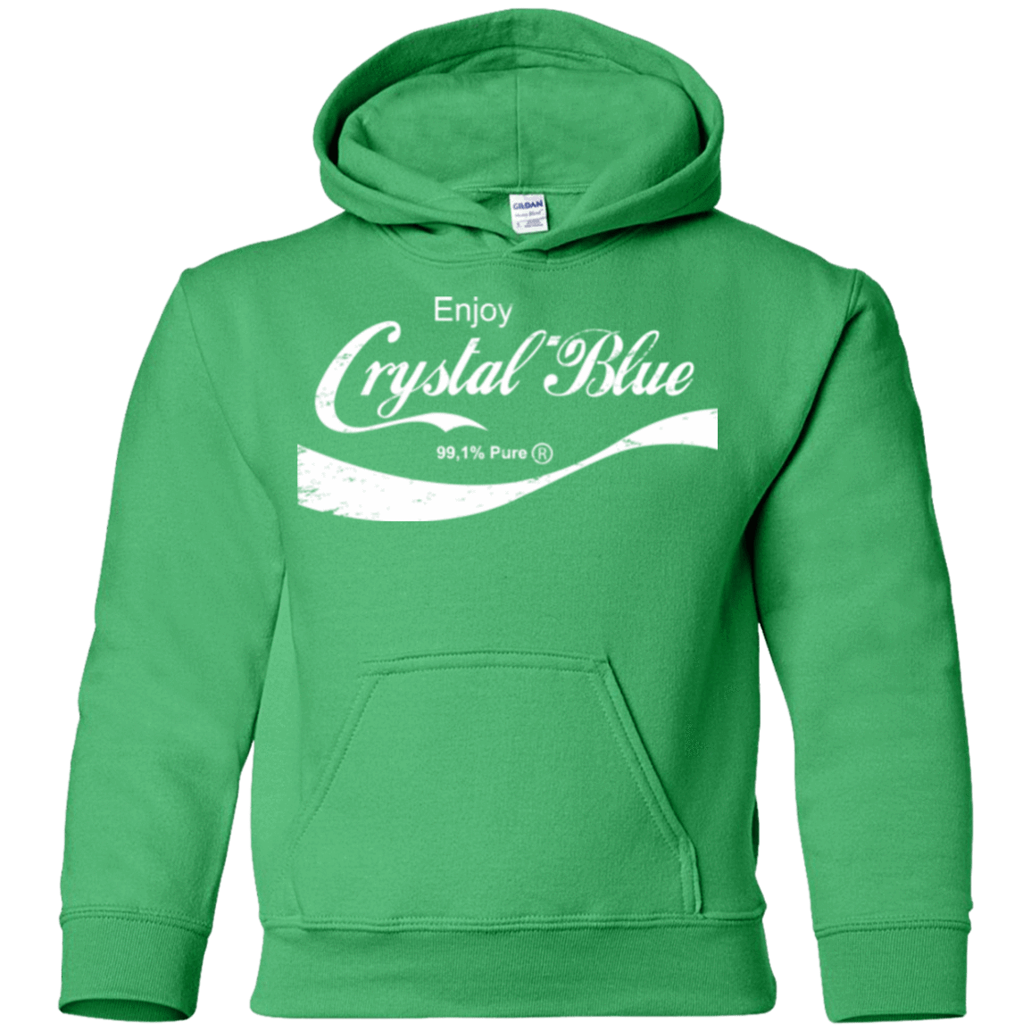 Sweatshirts Irish Green / YS Crystal Blue Coke Youth Hoodie
