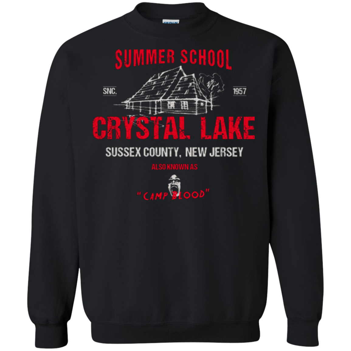 Sweatshirts Black / Small Crystal Lake summer school Crewneck Sweatshirt