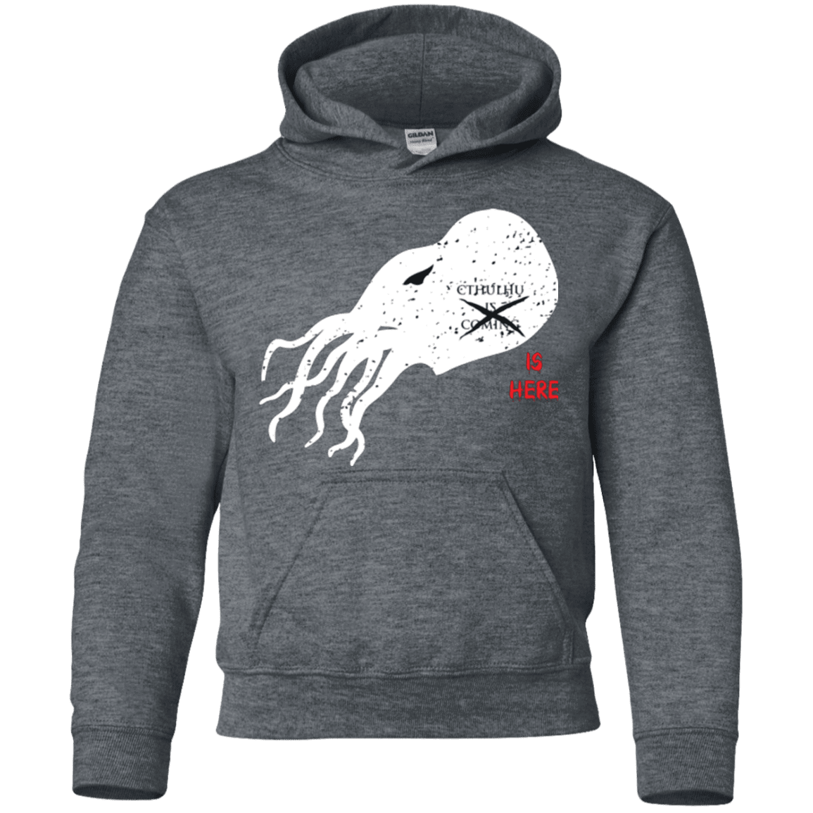 Sweatshirts Dark Heather / YS Cthulhu(3) Youth Hoodie