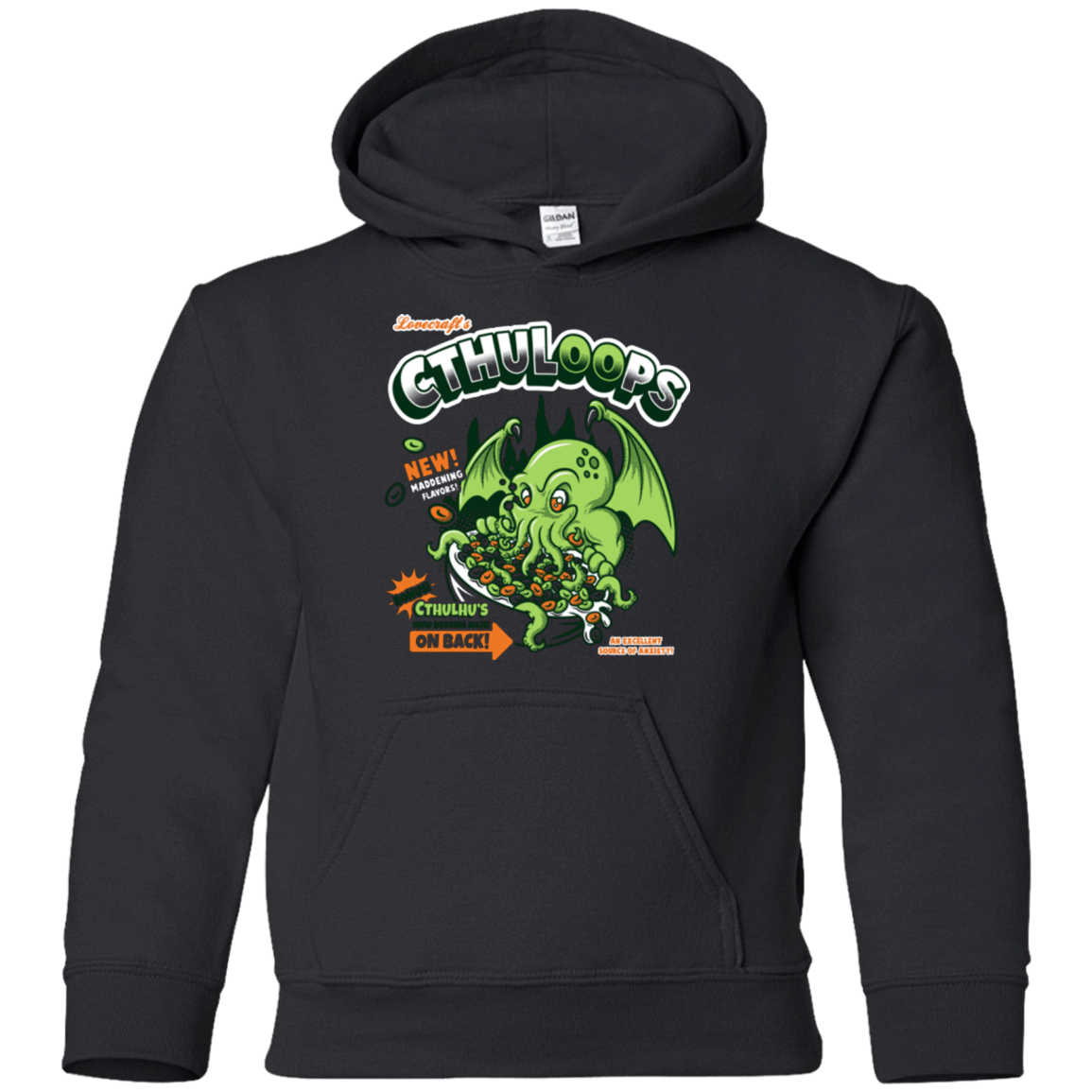 Sweatshirts Black / YS Cthuloops Youth Hoodie