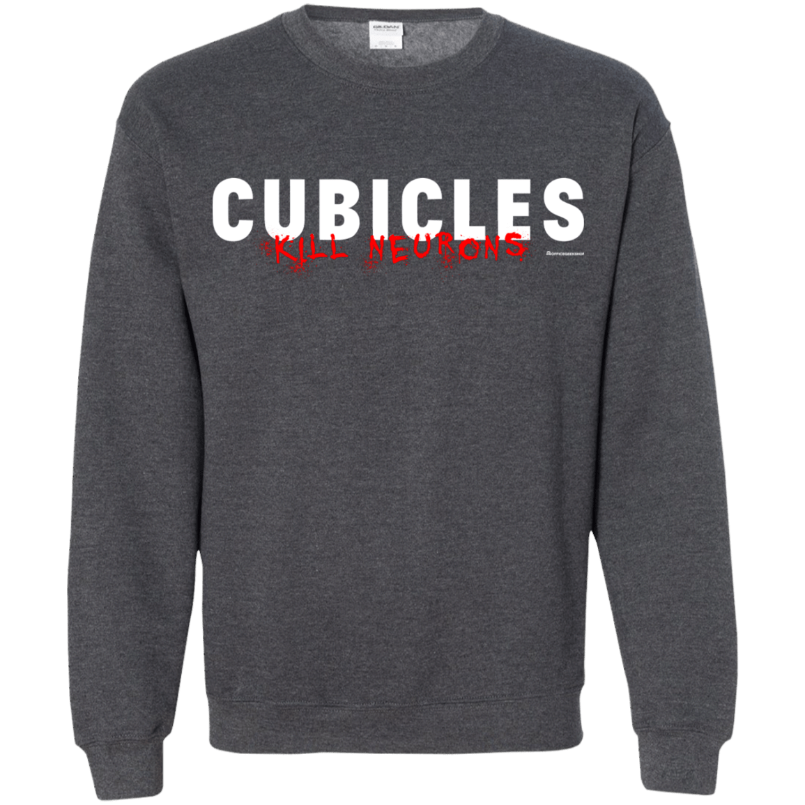 Sweatshirts Dark Heather / Small Cubicles Kill Neurons Crewneck Sweatshirt