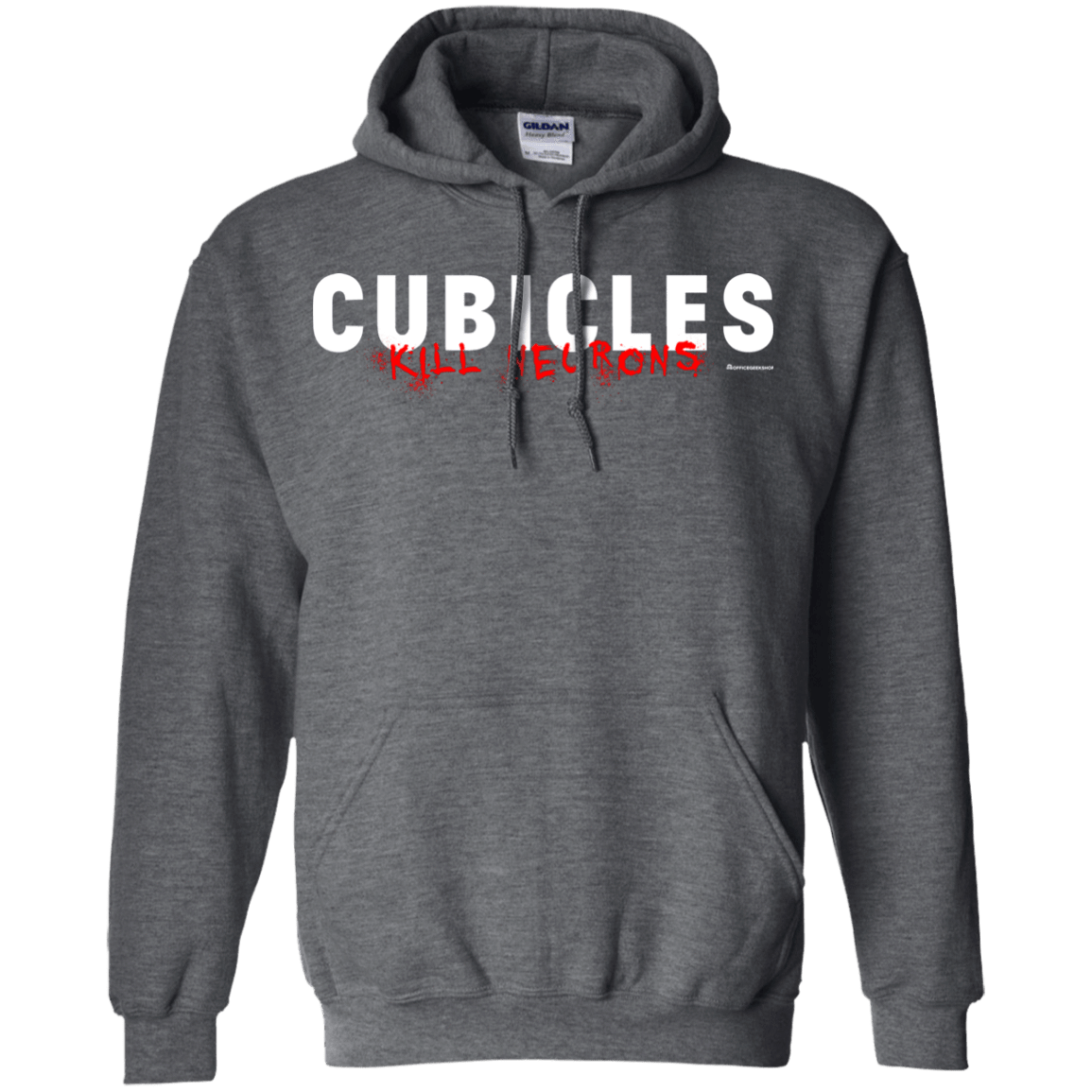 Sweatshirts Dark Heather / Small Cubicles Kill Neurons Pullover Hoodie