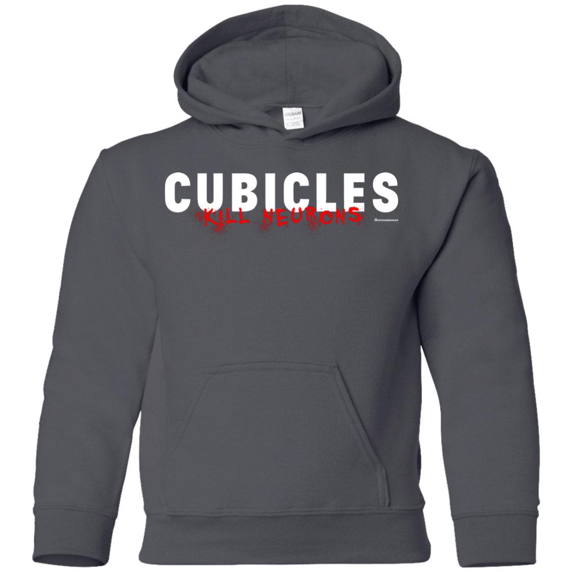 Sweatshirts Charcoal / YS Cubicles Kill Neurons Youth Hoodie