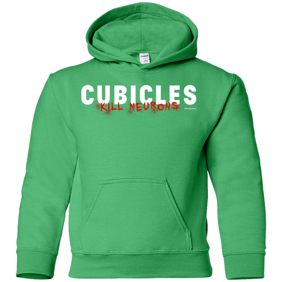 Sweatshirts Irish Green / YS Cubicles Kill Neurons Youth Hoodie