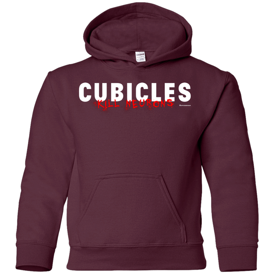 Sweatshirts Maroon / YS Cubicles Kill Neurons Youth Hoodie