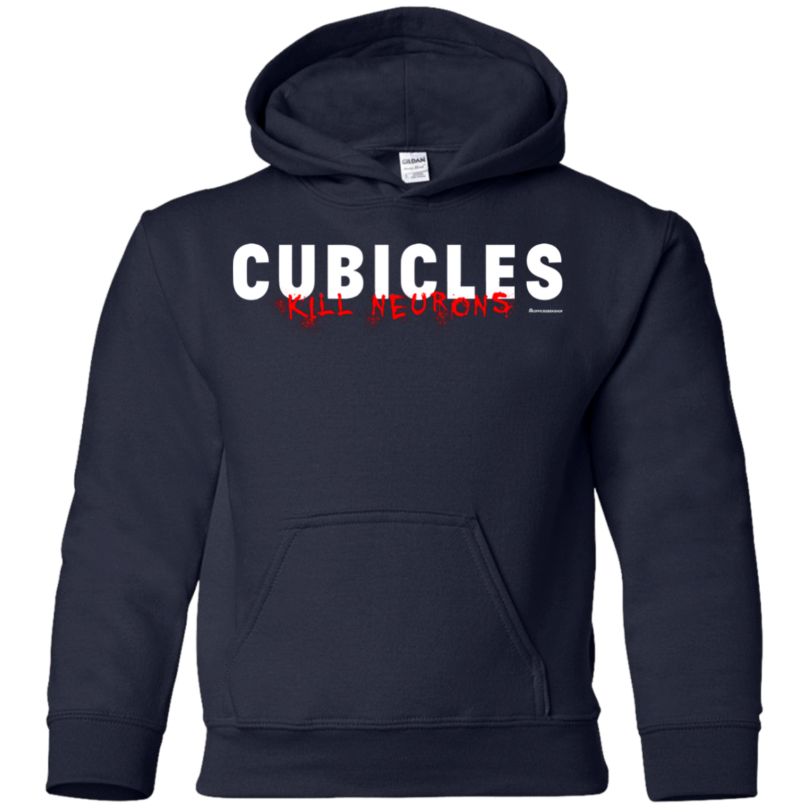 Sweatshirts Navy / YS Cubicles Kill Neurons Youth Hoodie