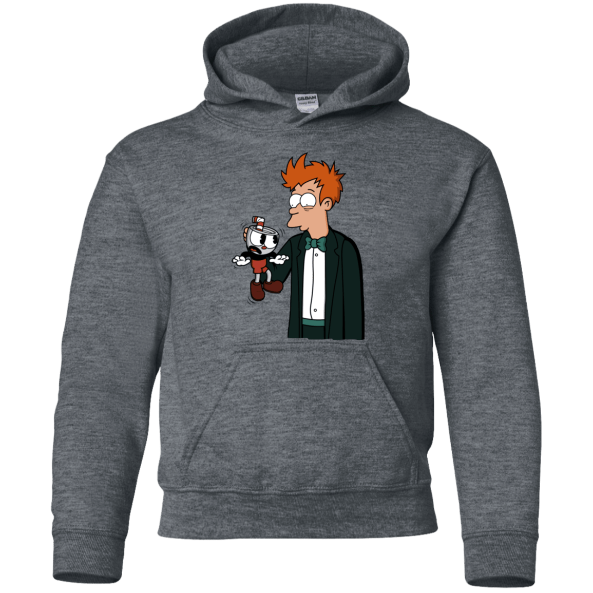 Sweatshirts Dark Heather / YS Cup 101 Youth Hoodie