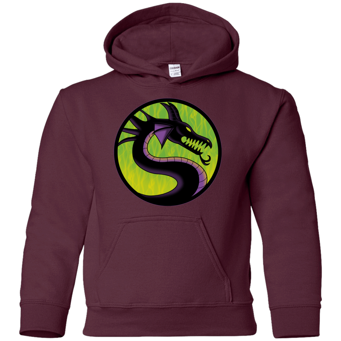 Sweatshirts Maroon / YS Cursed Kombat Youth Hoodie