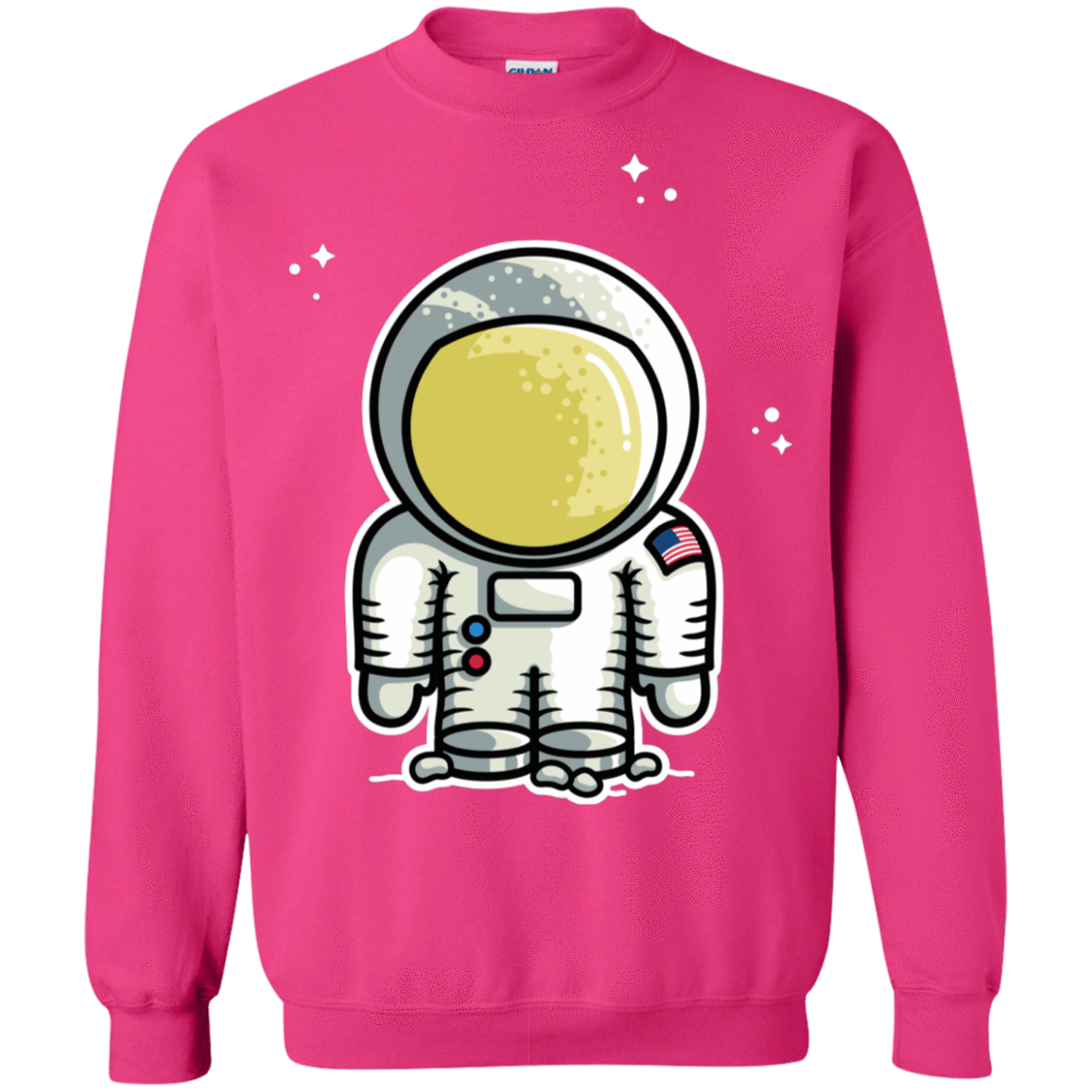 Sweatshirts Heliconia / S Cute Astronaut Crewneck Sweatshirt