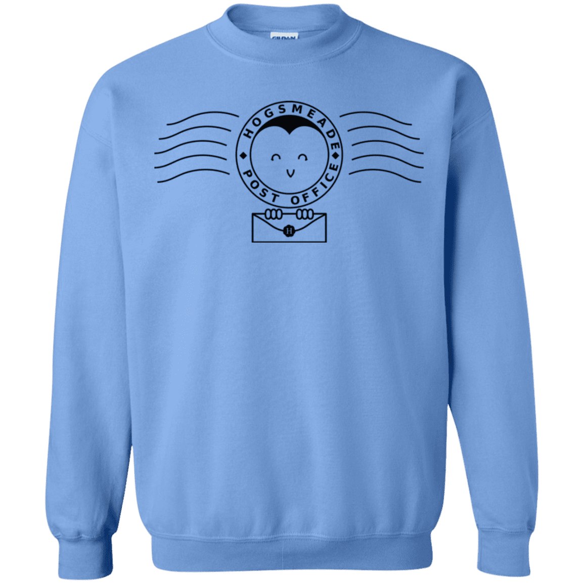 Sweatshirts Carolina Blue / S Cute Hogsmeade Post Office Stamp Crewneck Sweatshirt