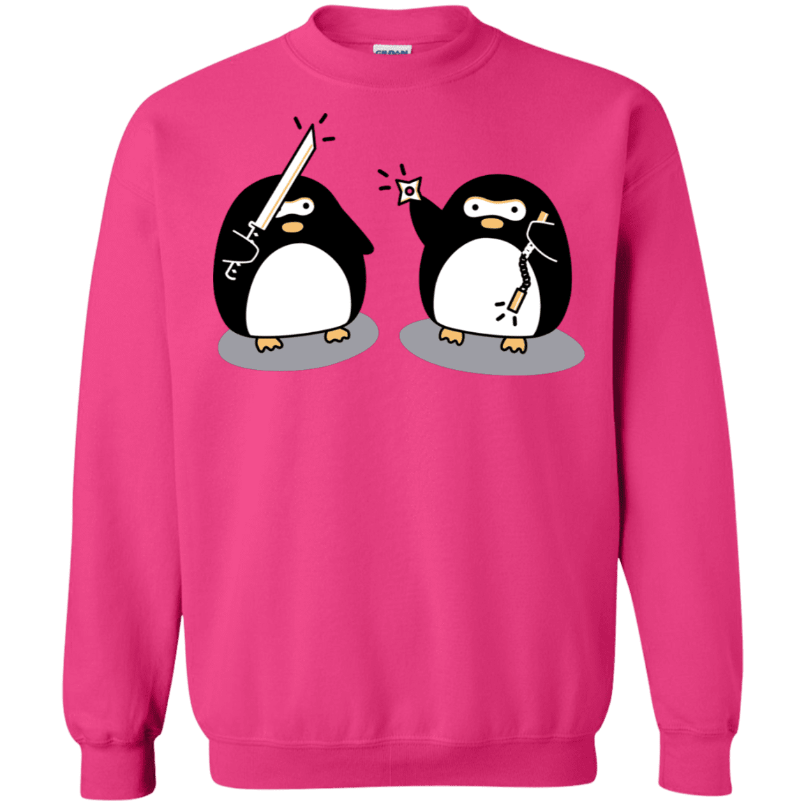Sweatshirts Heliconia / S Cute Ninja Penguins Crewneck Sweatshirt