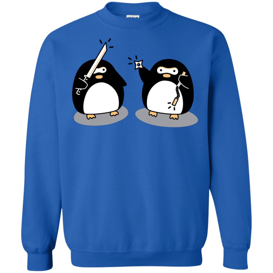 Sweatshirts Royal / S Cute Ninja Penguins Crewneck Sweatshirt