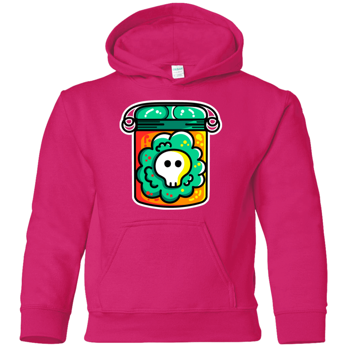 Sweatshirts Heliconia / YS Cute Skull In A Jar Youth Hoodie