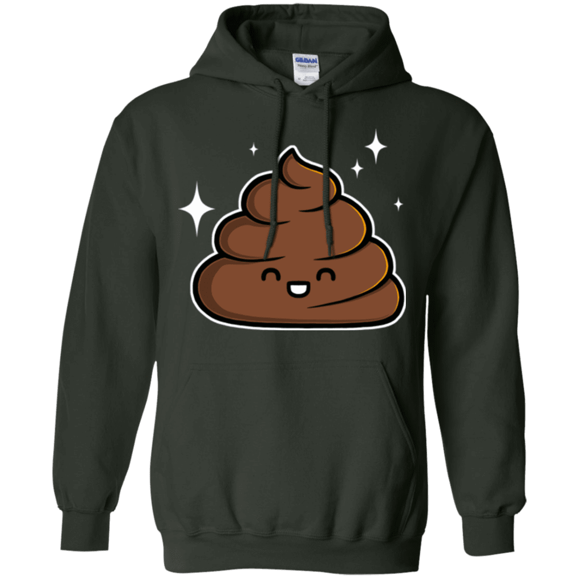 Sweatshirts Forest Green / Small Cutie Poop Pullover Hoodie