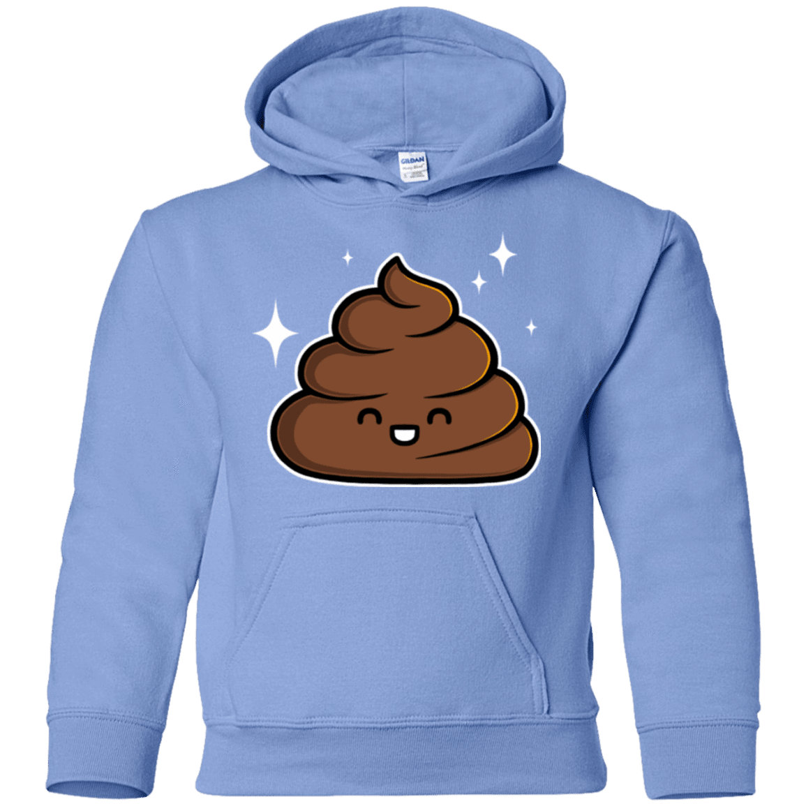 Sweatshirts Carolina Blue / YS Cutie Poop Youth Hoodie