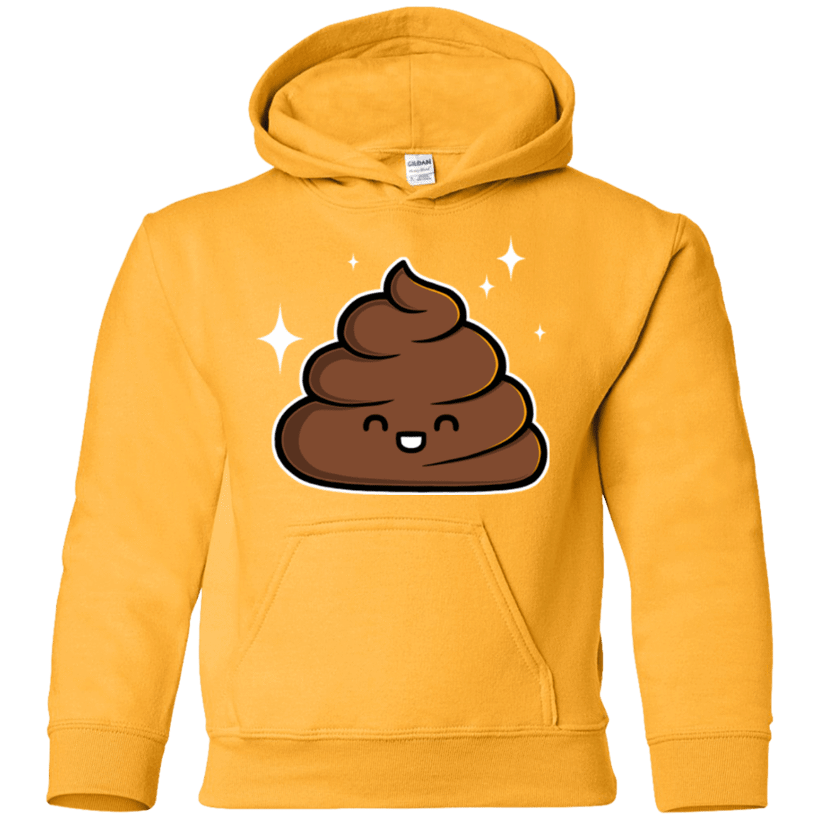 Sweatshirts Gold / YS Cutie Poop Youth Hoodie