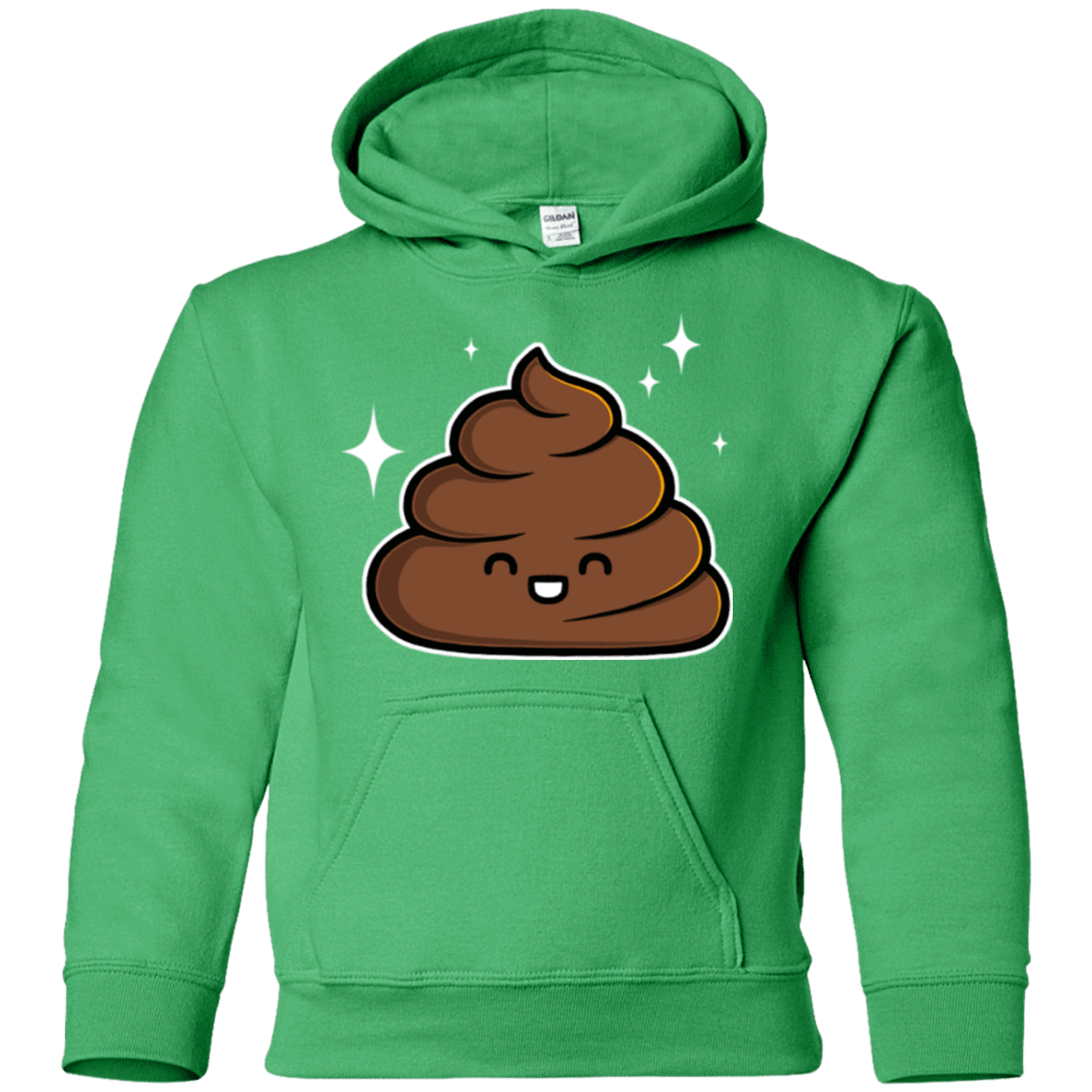Sweatshirts Irish Green / YS Cutie Poop Youth Hoodie