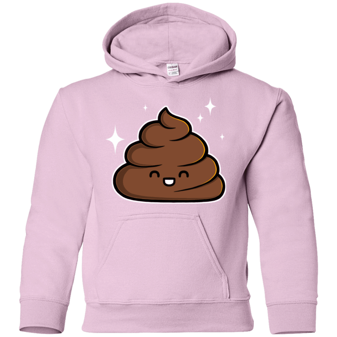 Sweatshirts Light Pink / YS Cutie Poop Youth Hoodie