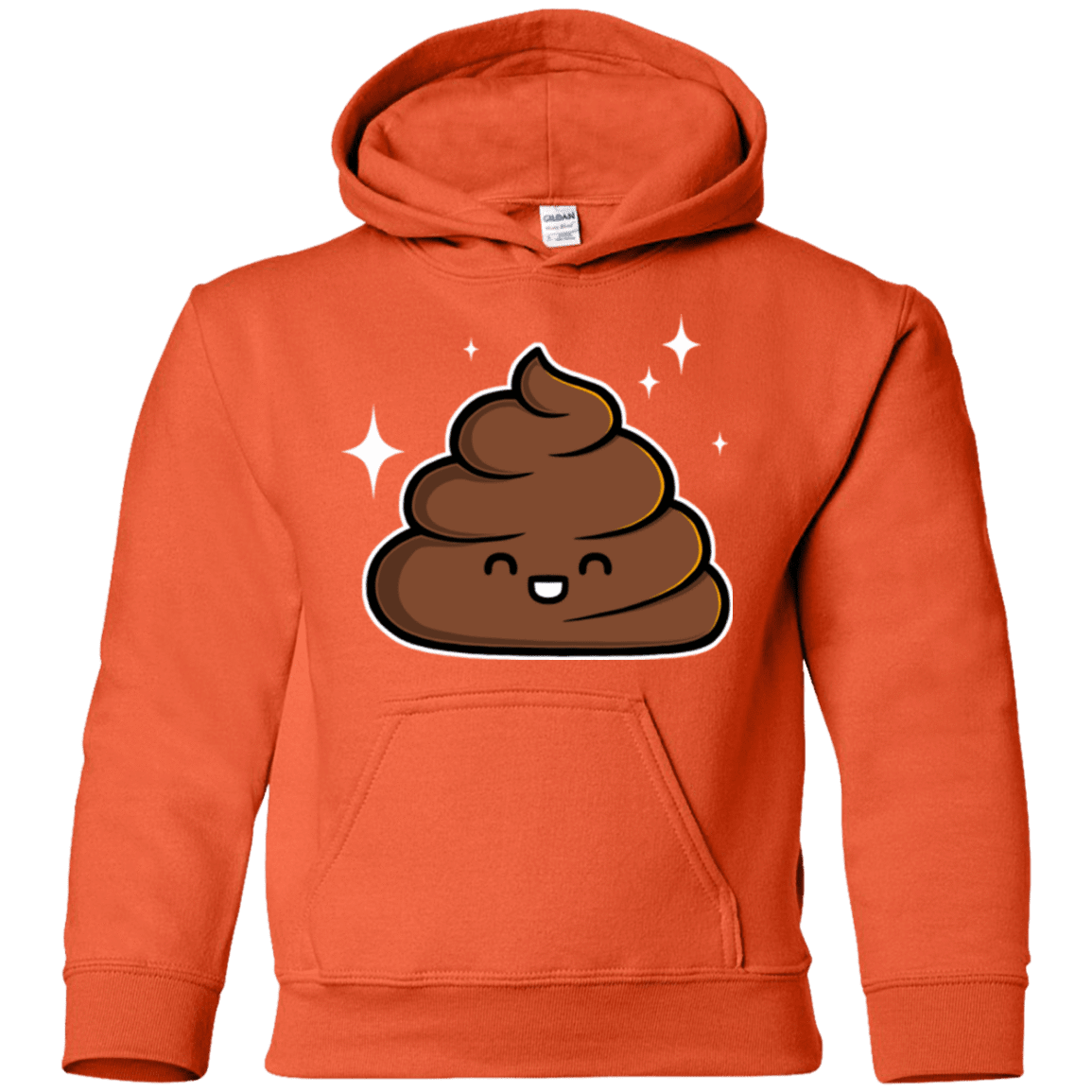 Sweatshirts Orange / YS Cutie Poop Youth Hoodie