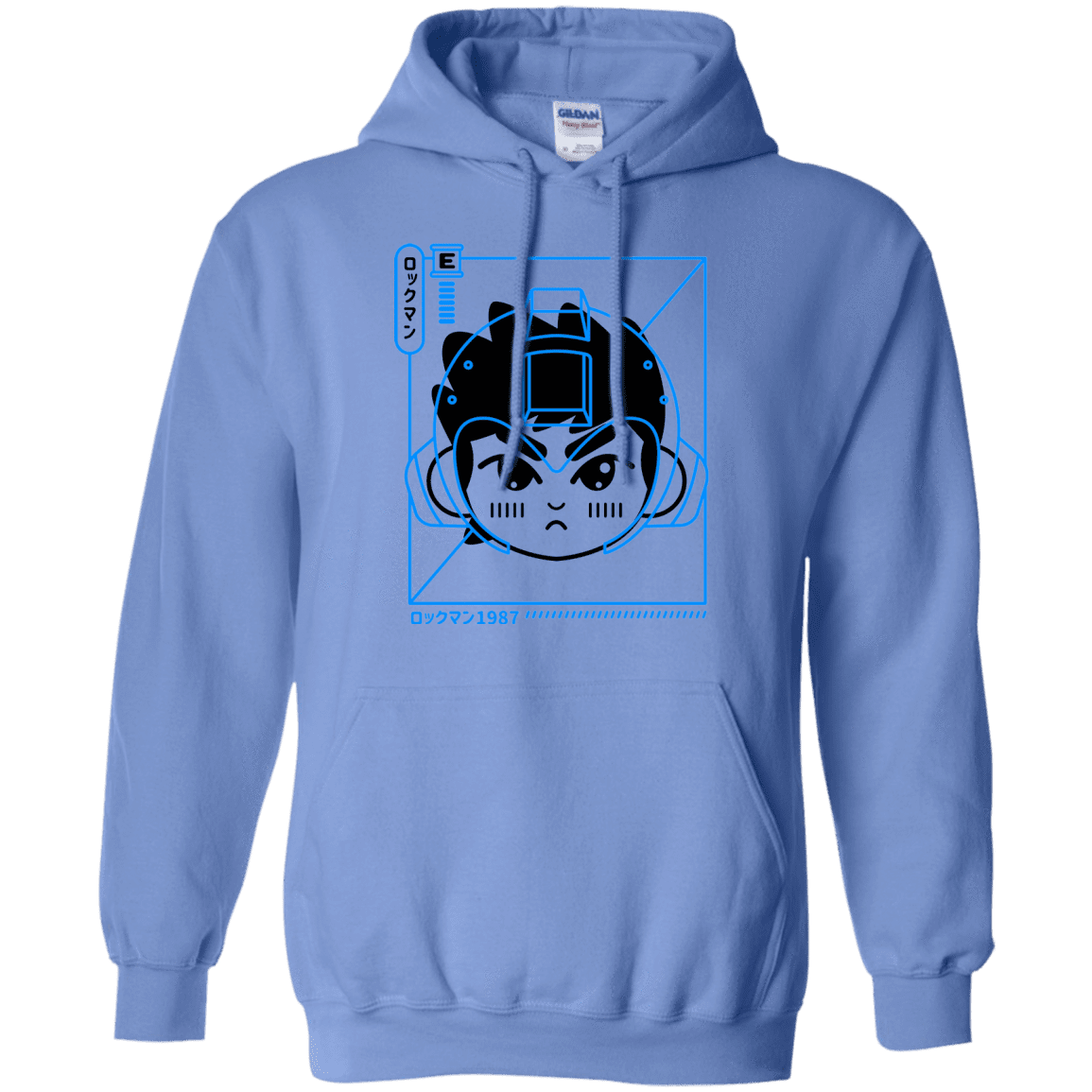 Sweatshirts Carolina Blue / S Cyber Helmet Rokkuman Pullover Hoodie