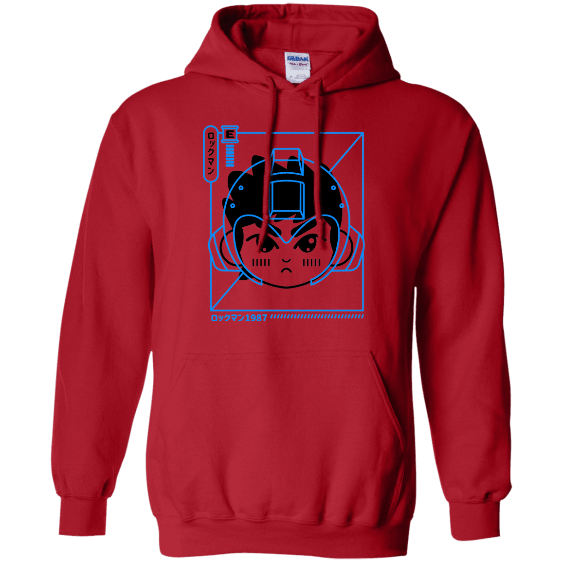 Sweatshirts Red / S Cyber Helmet Rokkuman Pullover Hoodie