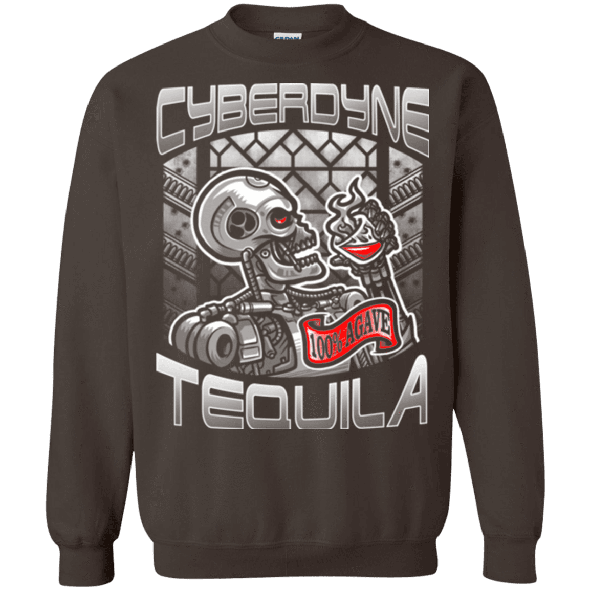 Sweatshirts Dark Chocolate / Small Cyberdyne Whiskey Crewneck Sweatshirt
