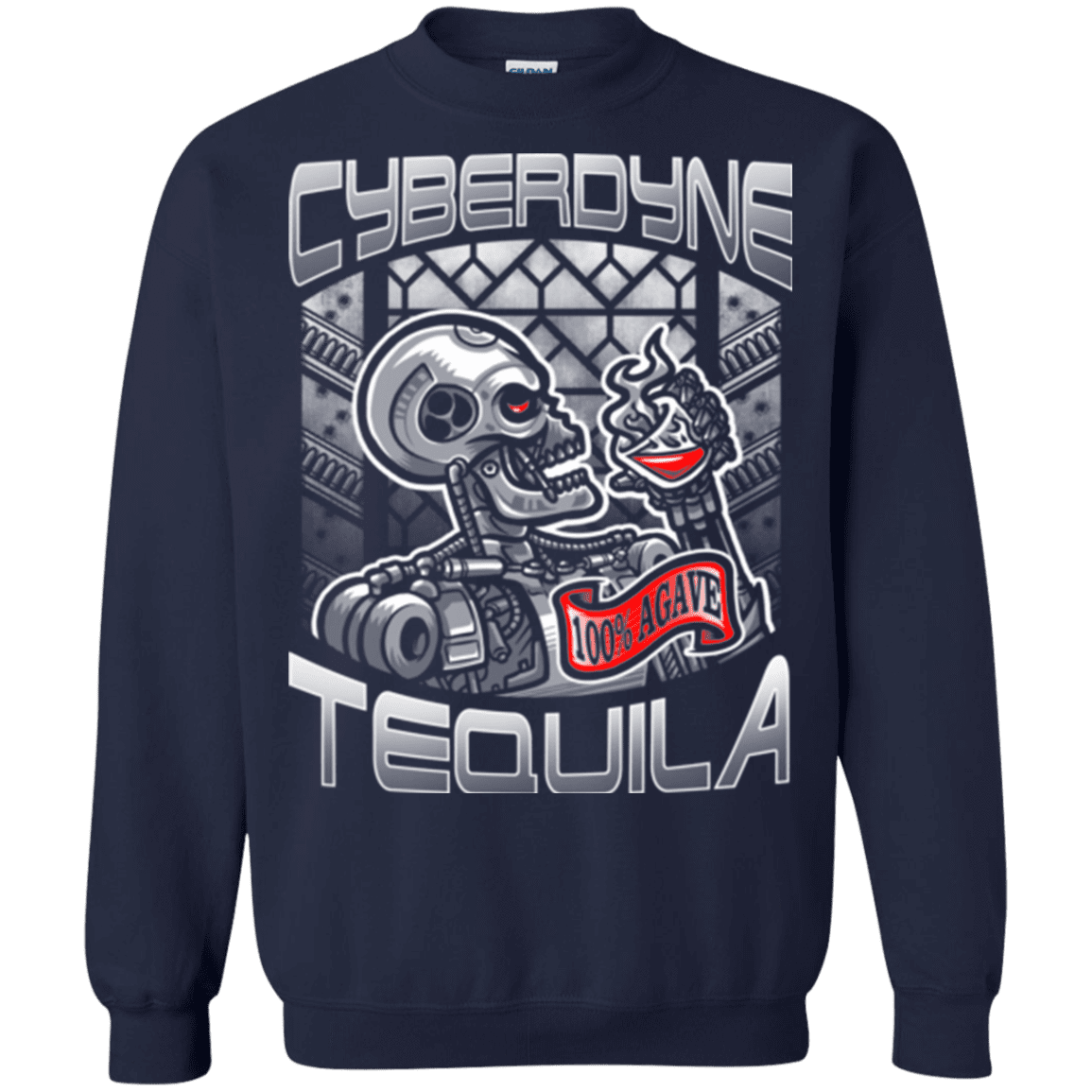 Sweatshirts Navy / Small Cyberdyne Whiskey Crewneck Sweatshirt