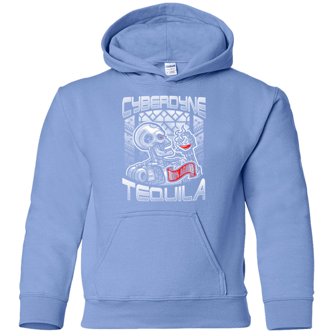 Sweatshirts Carolina Blue / YS Cyberdyne Whiskey Youth Hoodie