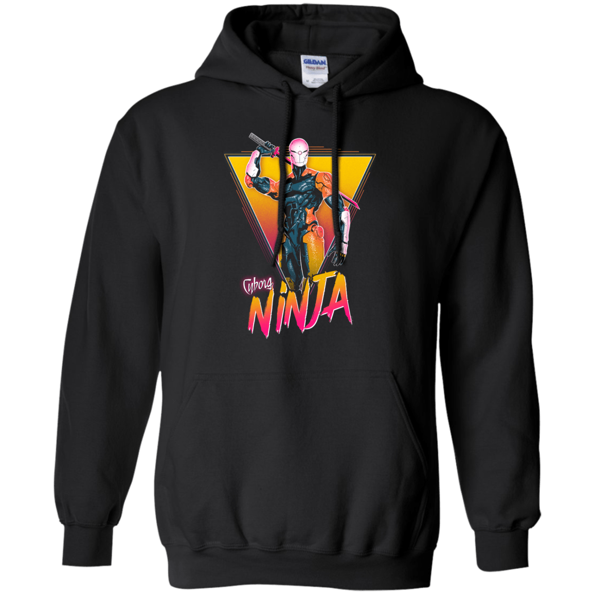 Sweatshirts Black / Small Cyborg Ninja Pullover Hoodie