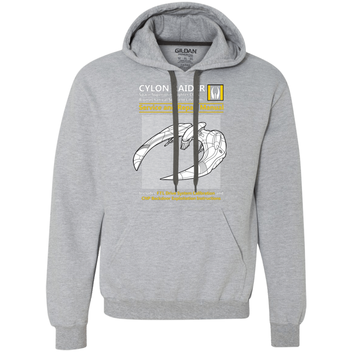 Sweatshirts Sport Grey / Small CYLON RAIDER SERVICE & REPAIR MANUAL Premium Fleece Hoodie