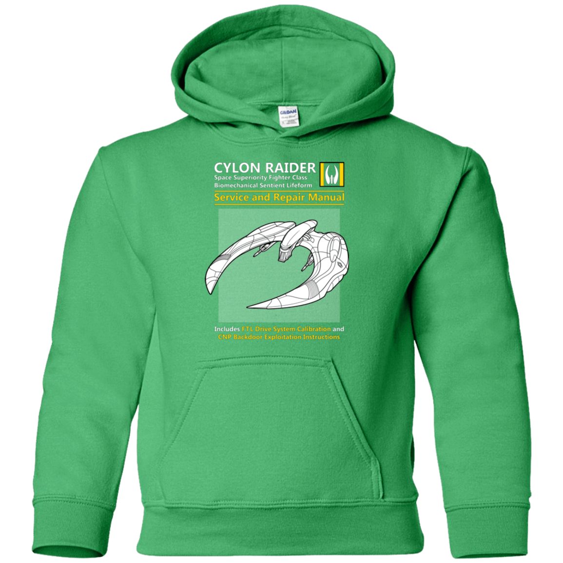 Sweatshirts Irish Green / YS CYLON RAIDER SERVICE & REPAIR MANUAL Youth Hoodie