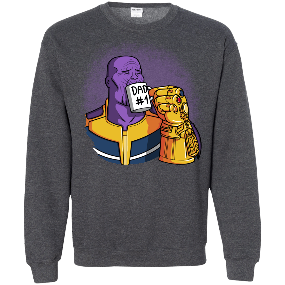 Sweatshirts Dark Heather / S Dad 1 Crewneck Sweatshirt
