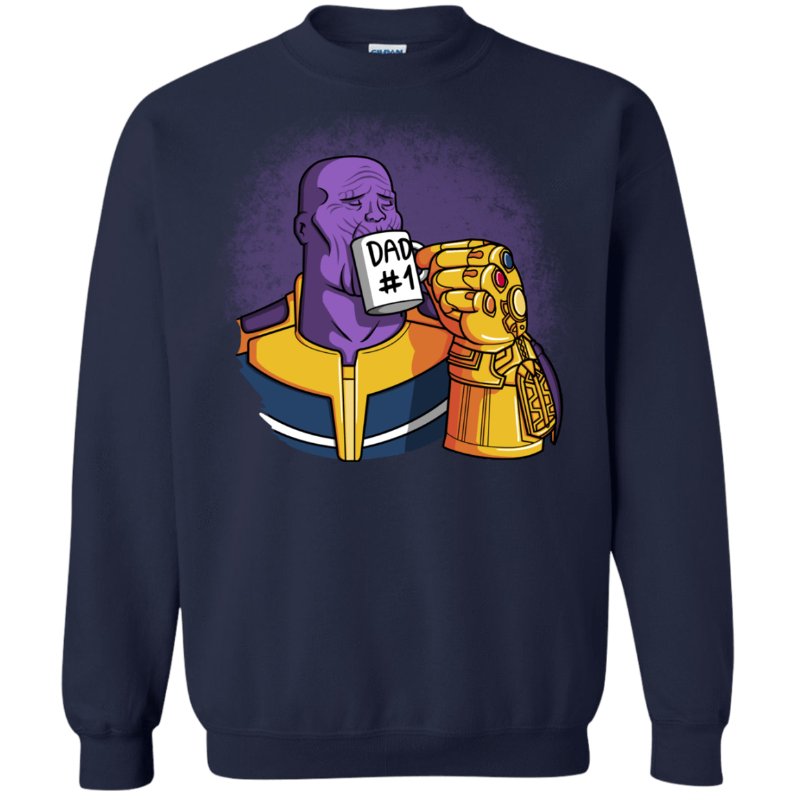 Sweatshirts Navy / S Dad 1 Crewneck Sweatshirt