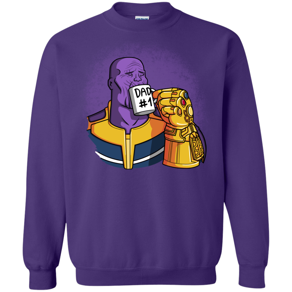 Sweatshirts Purple / S Dad 1 Crewneck Sweatshirt