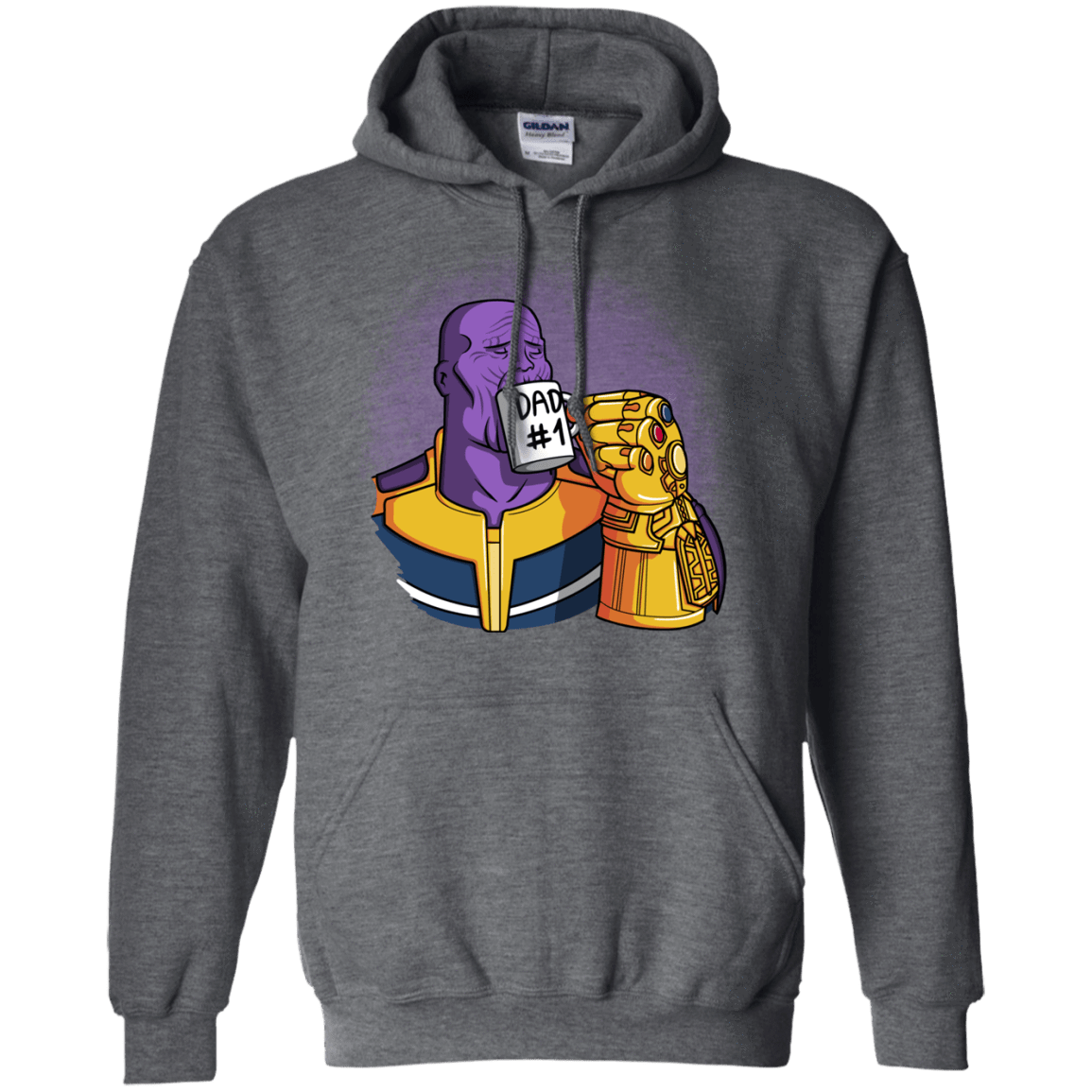 Sweatshirts Dark Heather / S Dad 1 Pullover Hoodie