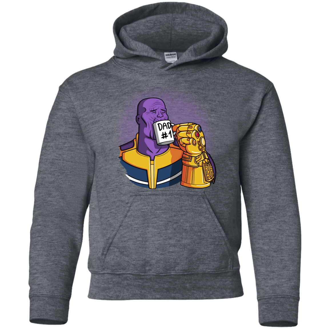 Sweatshirts Dark Heather / YS Dad 1 Youth Hoodie