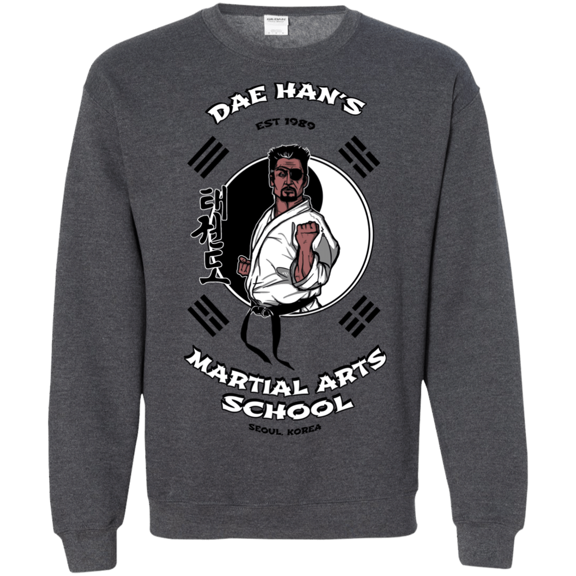 Sweatshirts Dark Heather / S Dae Hans Martial Arts Crewneck Sweatshirt