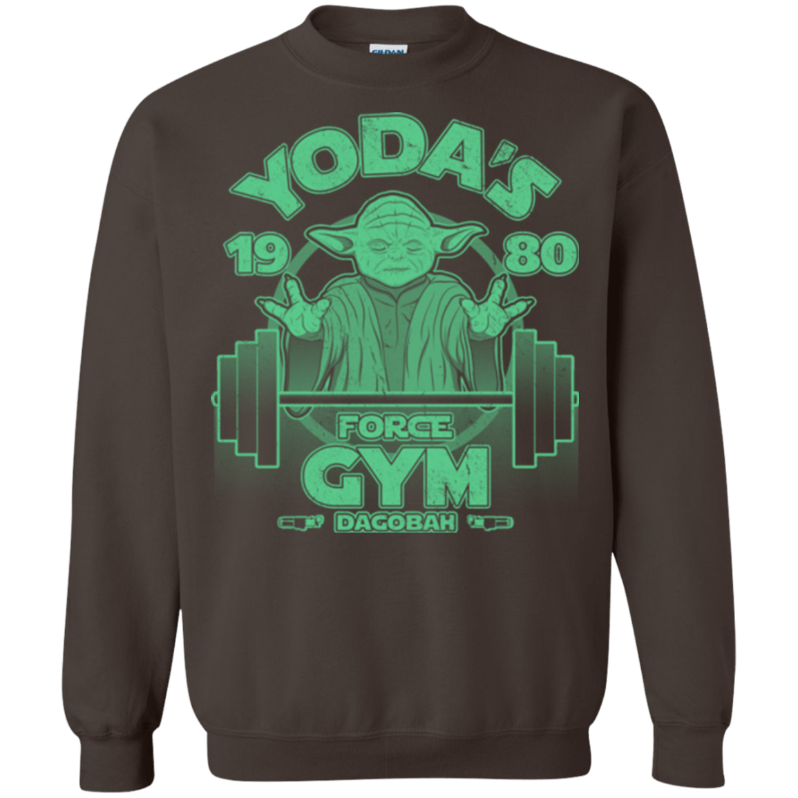 Sweatshirts Dark Chocolate / Small Dagobah Gym Crewneck Sweatshirt