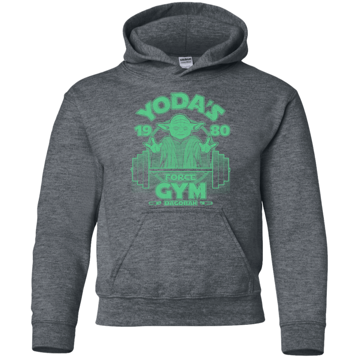 Sweatshirts Dark Heather / YS Dagobah Gym Youth Hoodie