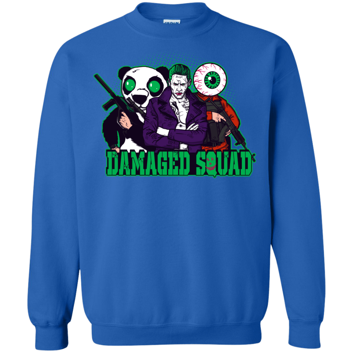 Sweatshirts Royal / Small Damaged Squad Crewneck Sweatshirt