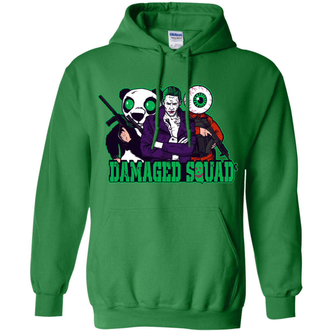Sweatshirts Irish Green / Small Damaged Squad Pullover Hoodie